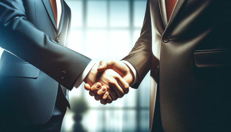 businessmen shaking hands