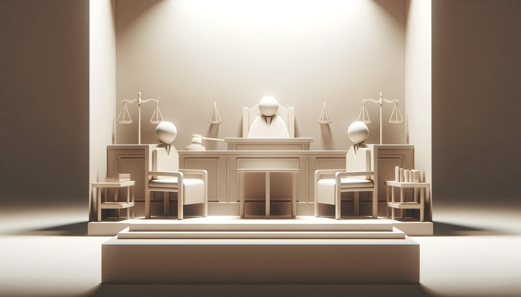 courthouse, monochromatic, rendered cg