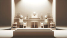 courthouse, monochromatic, rendered cg
