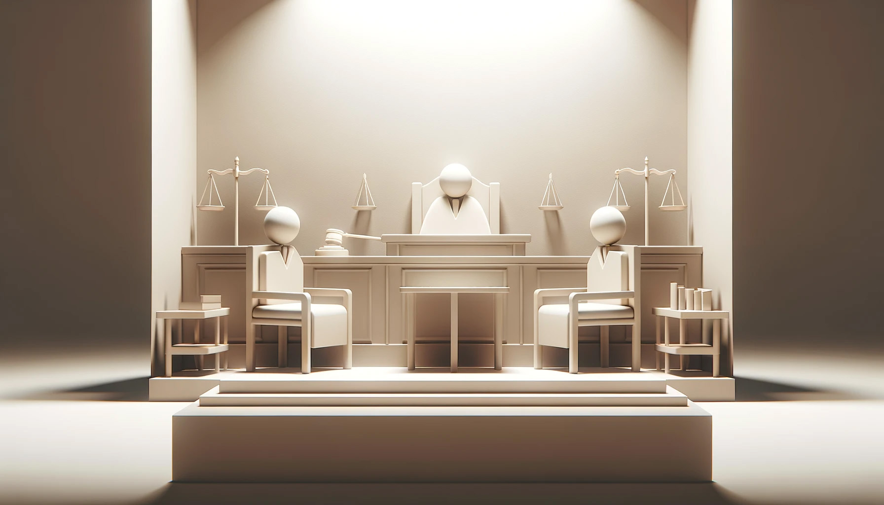 courthouse, monochromatic, rendered cg