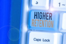 Text sign showing Higher Retention. Business photo text ability of an organization to retain its employees