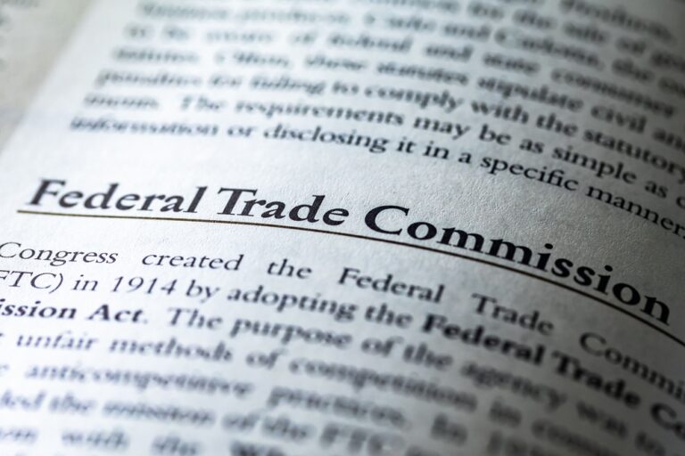 "Federal Trade Commission" on a newpaper