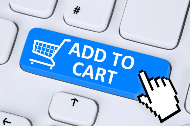 Add to cart online shopping ordering internet shop concept
