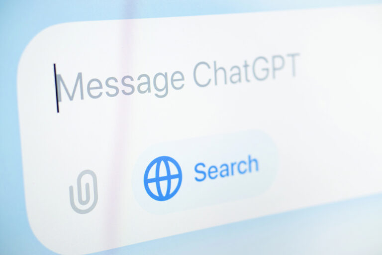 Empty search field for ChatGPT