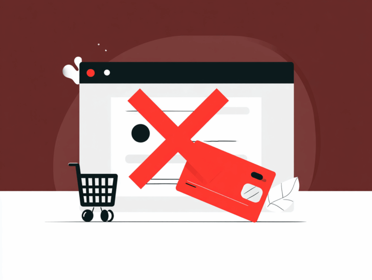 Credit card declined at online checkout